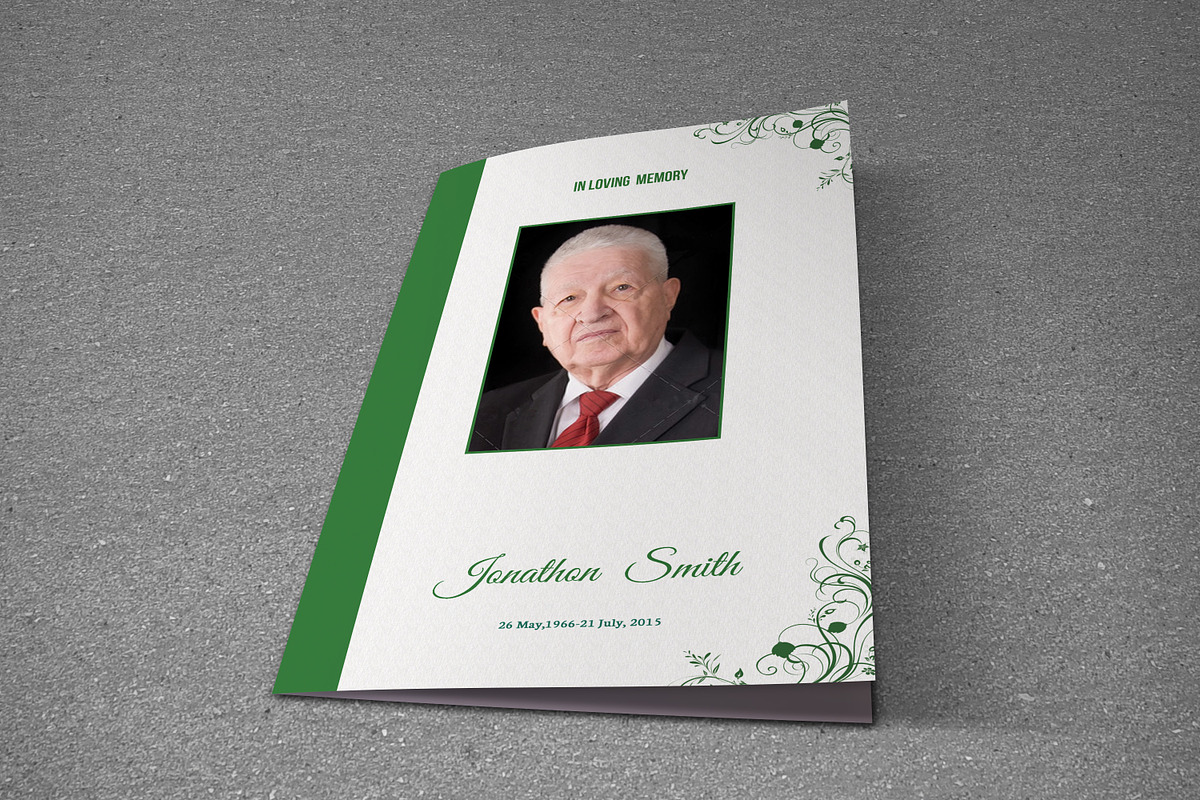 Funeral Program Template-T586, a Brochure Template by Template Shop (Photo 1 of 4)