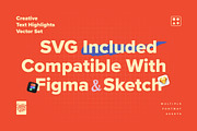 Creative Text Highlights Vector Set, an Object Graphic by Creative Veila (Thumbnail 4 of 8)