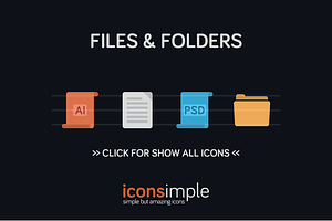 iconsimple: files & folders