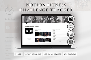 Fitness Template For Notion Planner