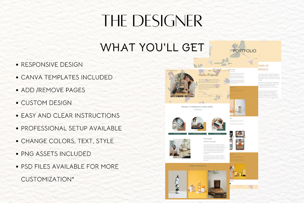 Google Site Theme | The Designer, a HTML Template by She Designs Things (Photo 8 of 10)