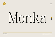 Monka, a Serif Font by DYSA Studio (Thumbnail 1 of 13)
