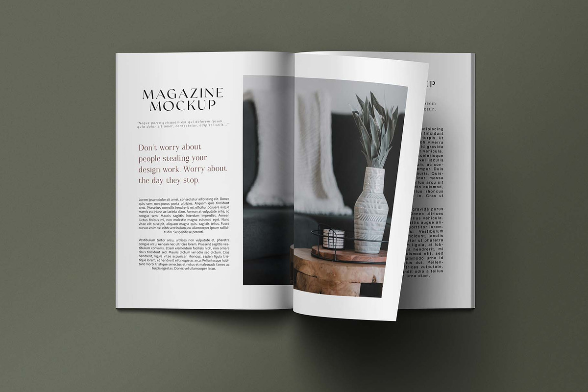 Magazine - A4 Brochure Mockups, a Books & Magazine Mockup by graphiccrew (Photo 12 of 15)