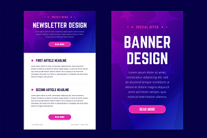 Newsletter, email design template