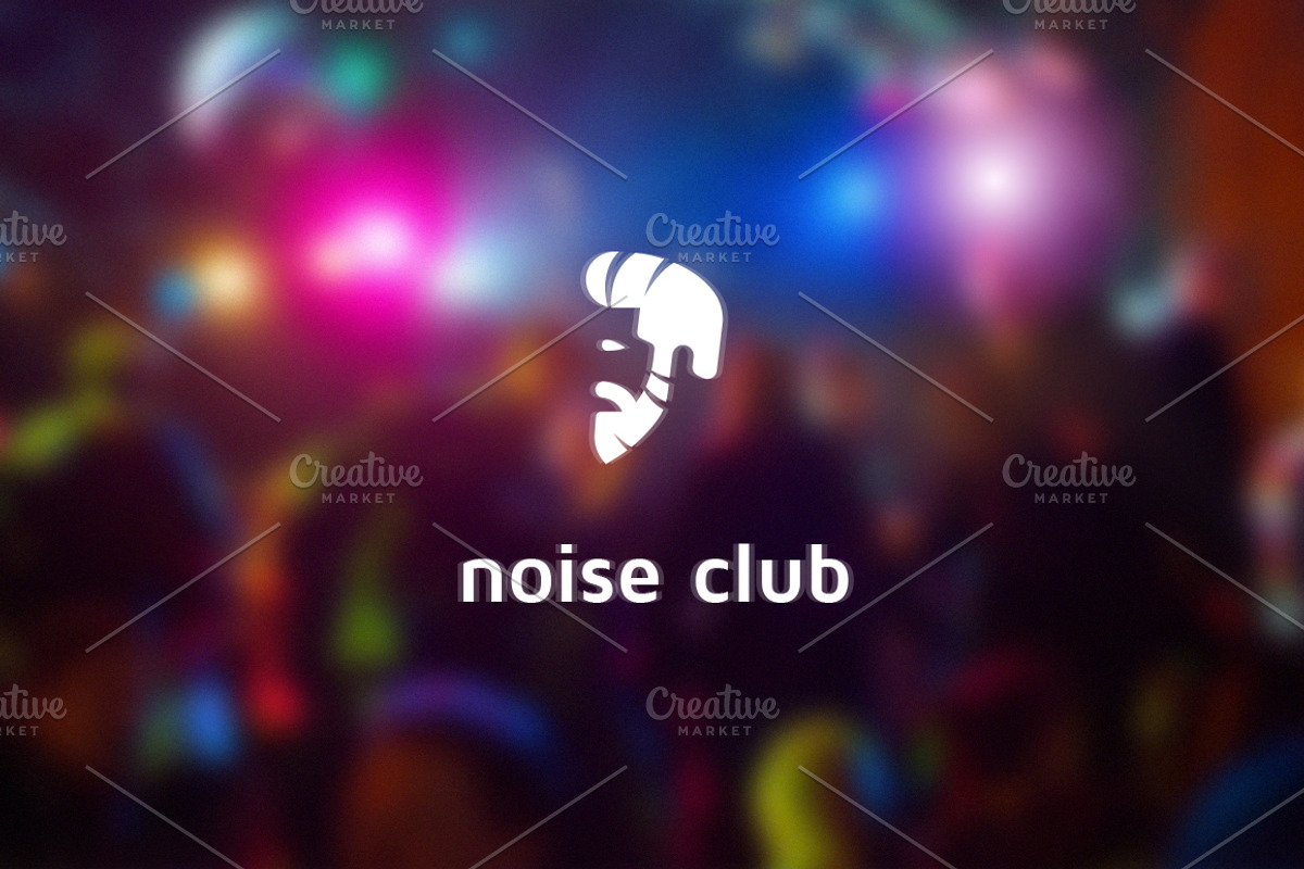 Noise Disco Club Logo Template, a Branding & Logo Template by Manudesign (Photo 2 of 3)