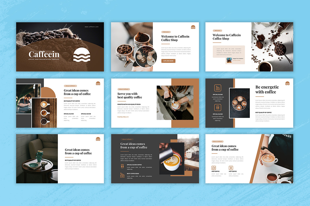 Coffee and Resto Google Slides, a Presentation Template by Salamahtype (Photo 2 of 5)