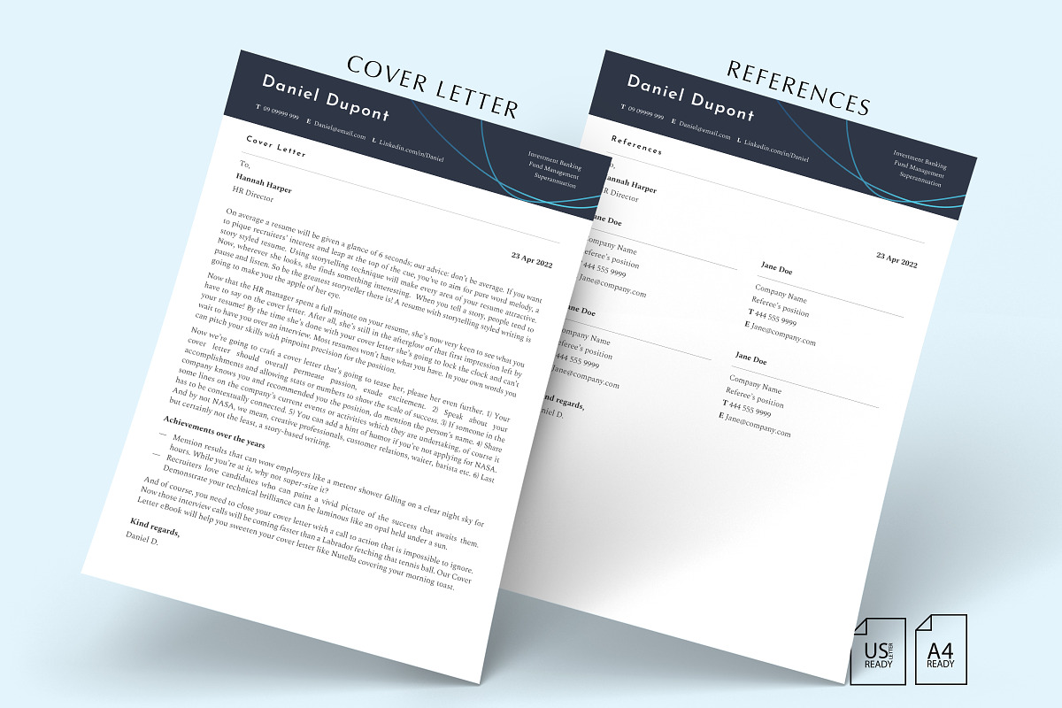 Finance Resume Template, CV Template, a Resume Template by Career Canvas (Photo 4 of 10)