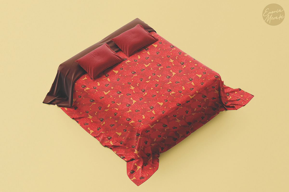 Painted Floral Patterns - The Poppy, a Pattern Graphic by Euonia Meraki (Photo 6 of 10)