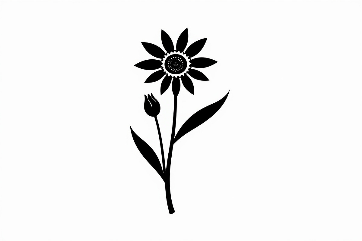 Black Floral Silhouette Set, an Illustration by balal (Photo 12 of 21)
