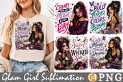 Witchy Glam Girl Sublimation PNG, a Person Illustration by Rose Art (Thumbnail 1 of 4)