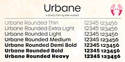 Urbane Rounded, a Sans Serif Font by Device (Thumbnail 1 of 6)