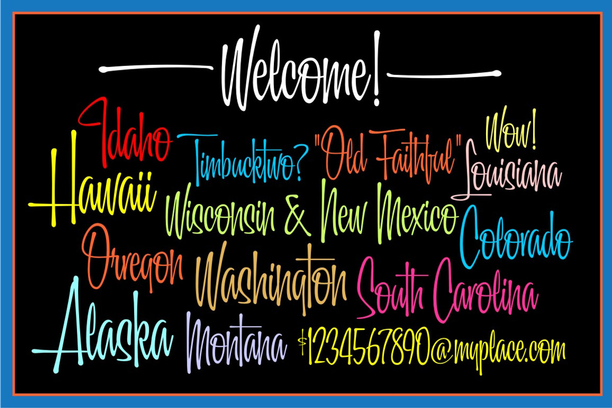 California Script, a Script Font by Art And Sign Unlimited (Photo 2 of 3)