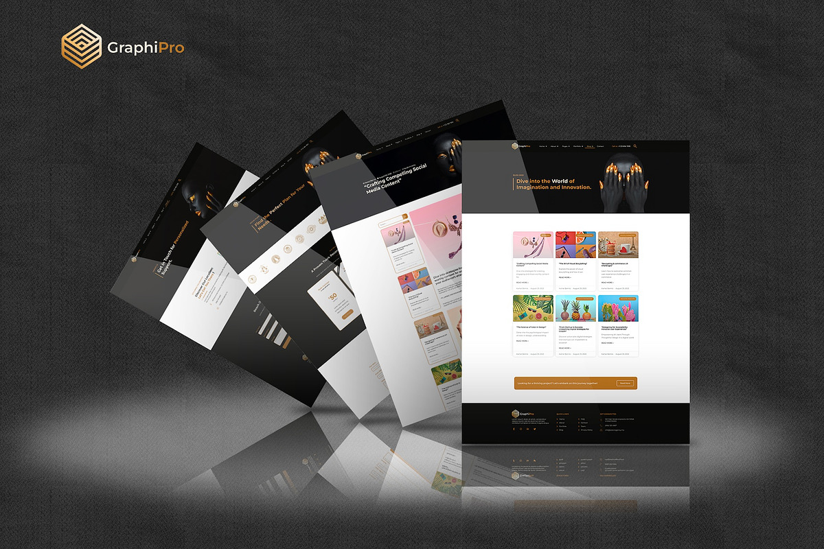 GraphiPro -Digital Elementor Pro Kit, a Websites & App Template by Select Agency Designs (Photo 7 of 8)