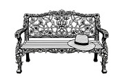 Vintage Park Bench Vector Bundle, an Illustration by jahid234 (Thumbnail 49 of 49)