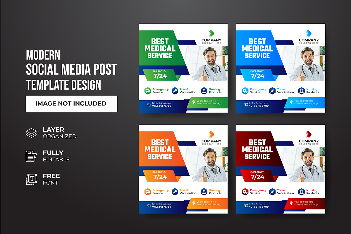 Social Media Post Template, a Social Media Template by gstudiovect21 (Photo 37 of 72)
