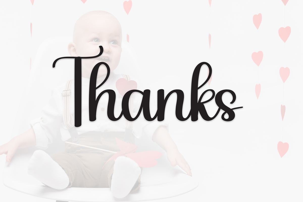 Valentine Baby | Script Font, a Handwritten Font by Scratchones (Photo 9 of 9)