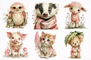 Summer Watercolor Clipart PNG, an Illustration by DreamArtGraphic (Thumbnail 7 of 8)