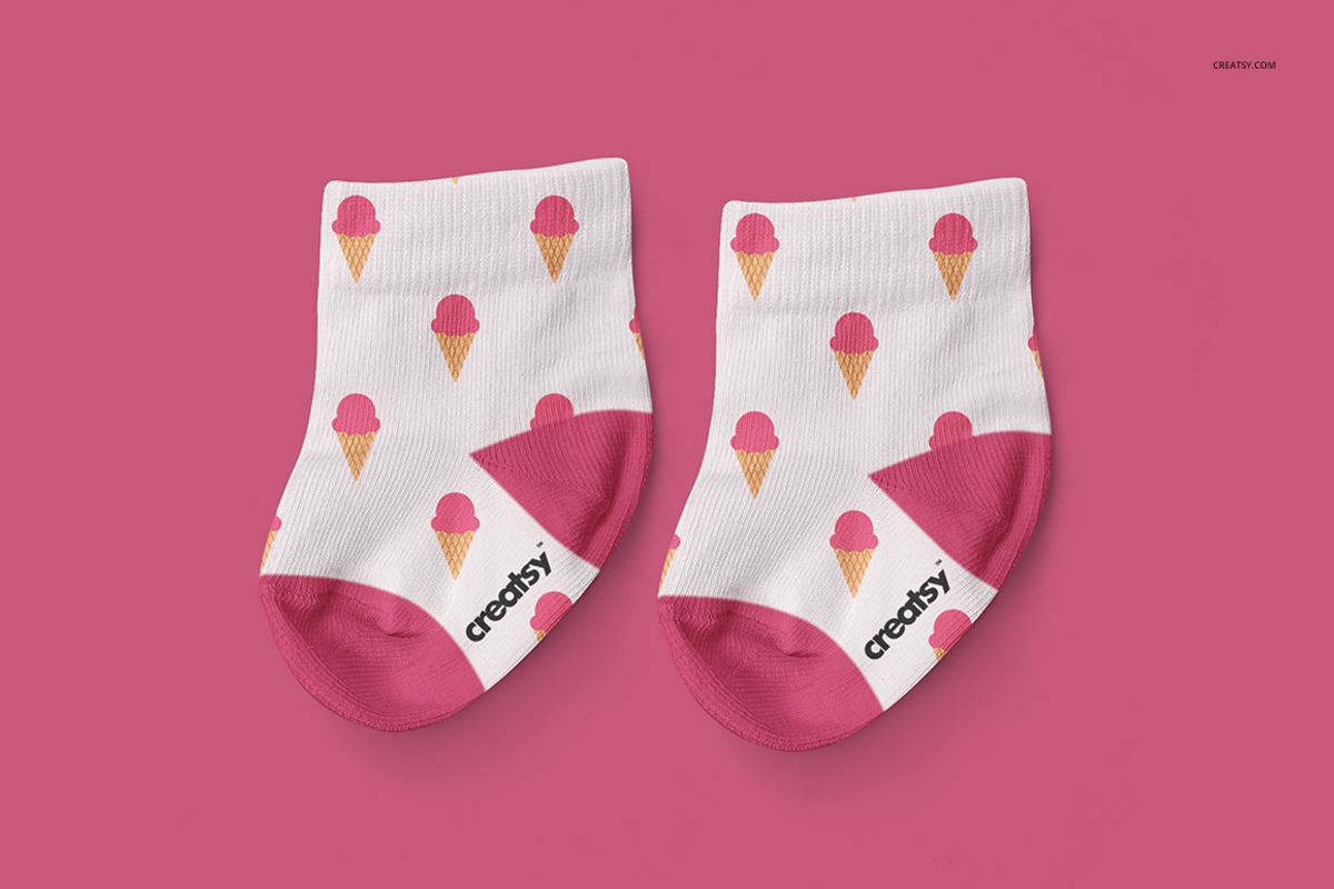 Baby Socks Mockup Set, a Product Mockup by creatsy4 (Photo 4 of 8)