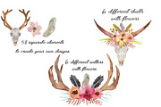 Wild Collection - Skulls and Antlers, a Decorative Illustration by MaraquelaStudio (Thumbnail 2 of 10)