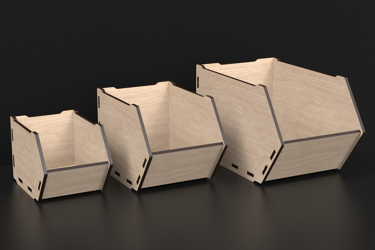 Desk Organizer Stackable Storage Box, an Object Graphic by ThemeXDigital (Photo 1 of 7)