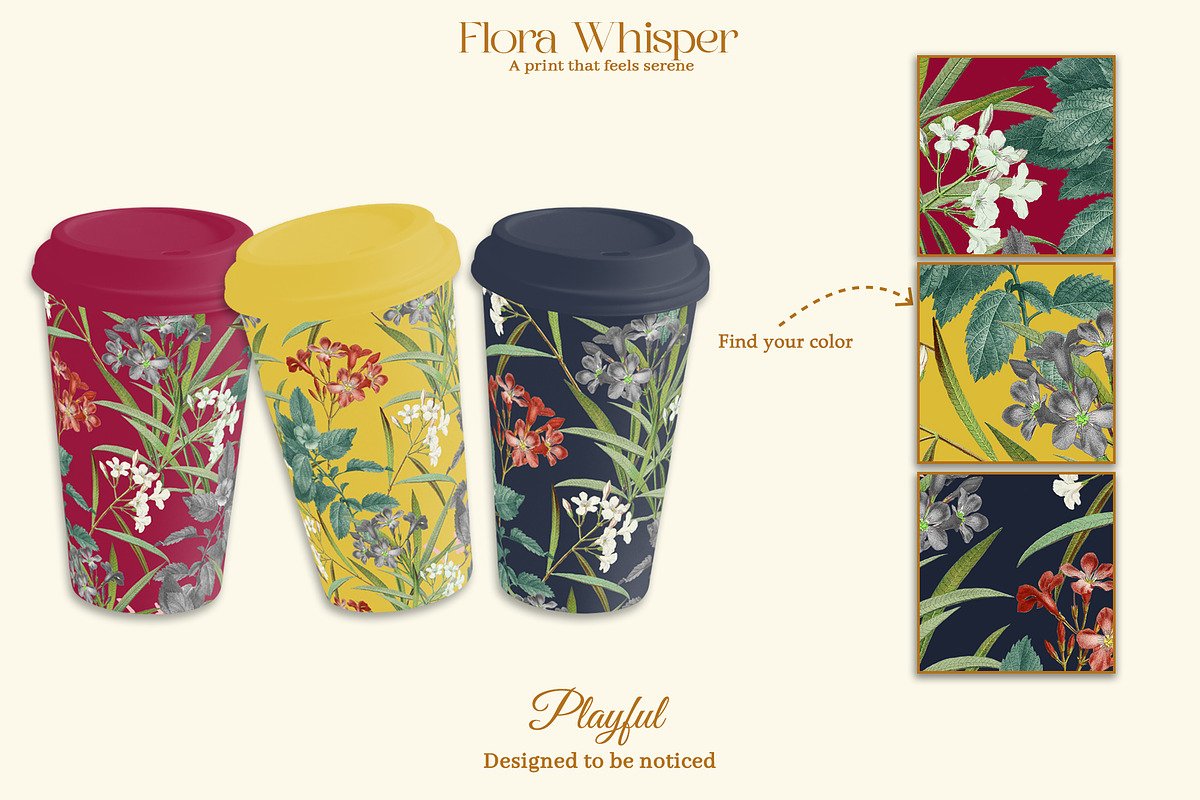 Flora Whisper Prints & Patterns, a Pattern Graphic by GND ART STUDIO (Photo 7 of 8)