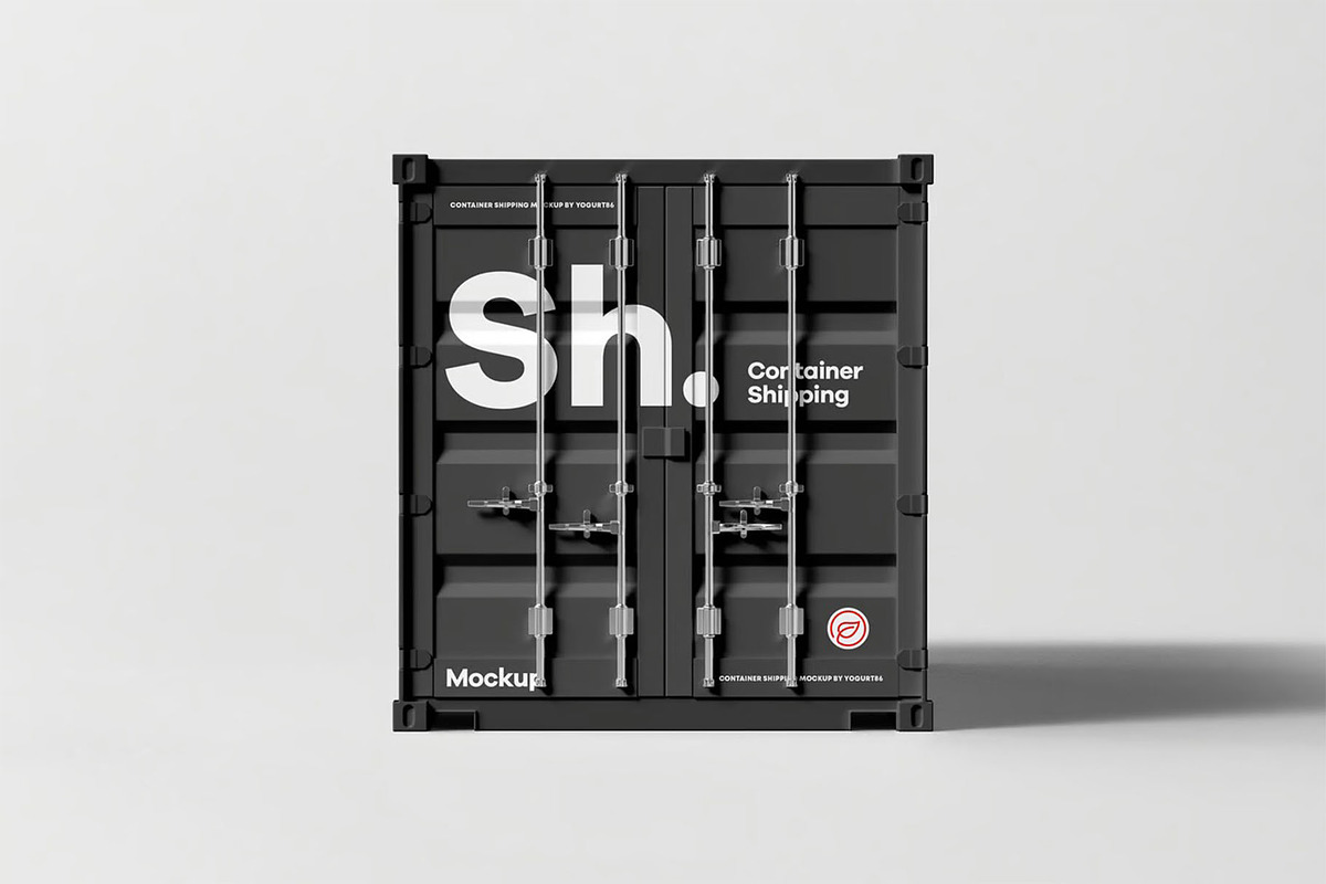 Shipping Container Mock-up, a Cups & Container Mockup by zippypixelstudio (Photo 6 of 12)
