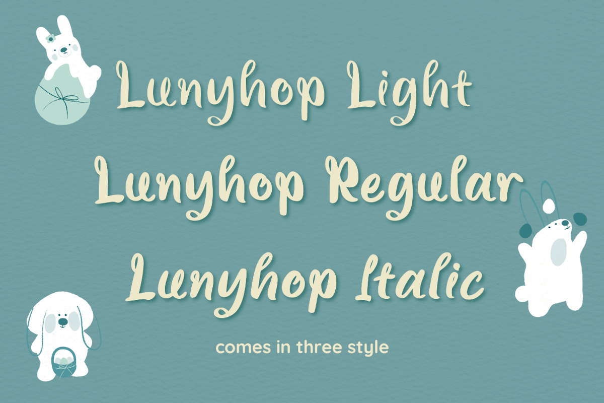 Handwritten font - Lunyhop, a Handwritten Font by Attype (Photo 7 of 9)