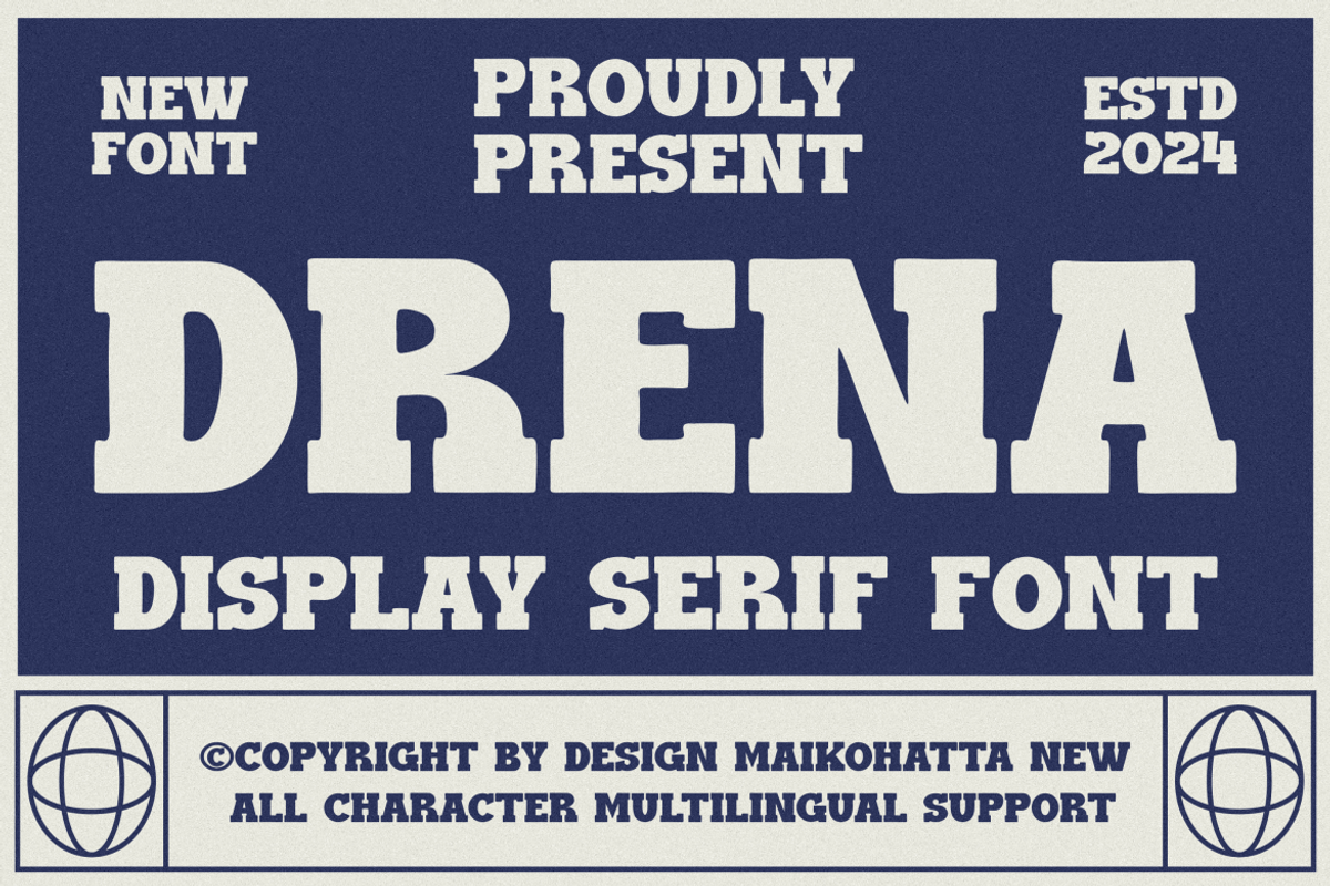 Drena - Display Serif Font, a Serif Font by MaikoHatta (Photo 1 of 7)