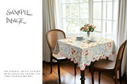 Square Scalloped Tablecloths, a Household Mockup by mock-ups (Thumbnail 9 of 9)