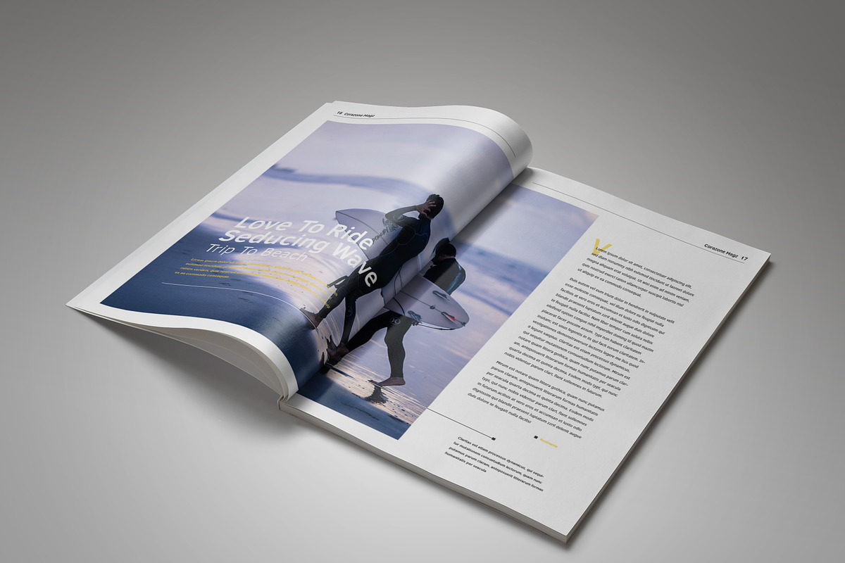 Corazone Magazine (2017 Edition), a Magazine Template by Bokuto (Photo 10 of 17)