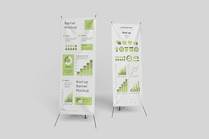 Rool Up Banner Mockup