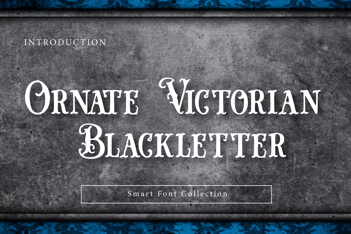 Ornate victorian blackletter, a Blackletter Font by Wow Magic (Photo 1 of 3)