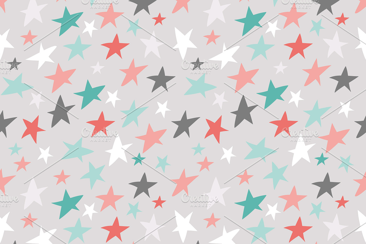 Set of 4 seamless patterns preview 6
