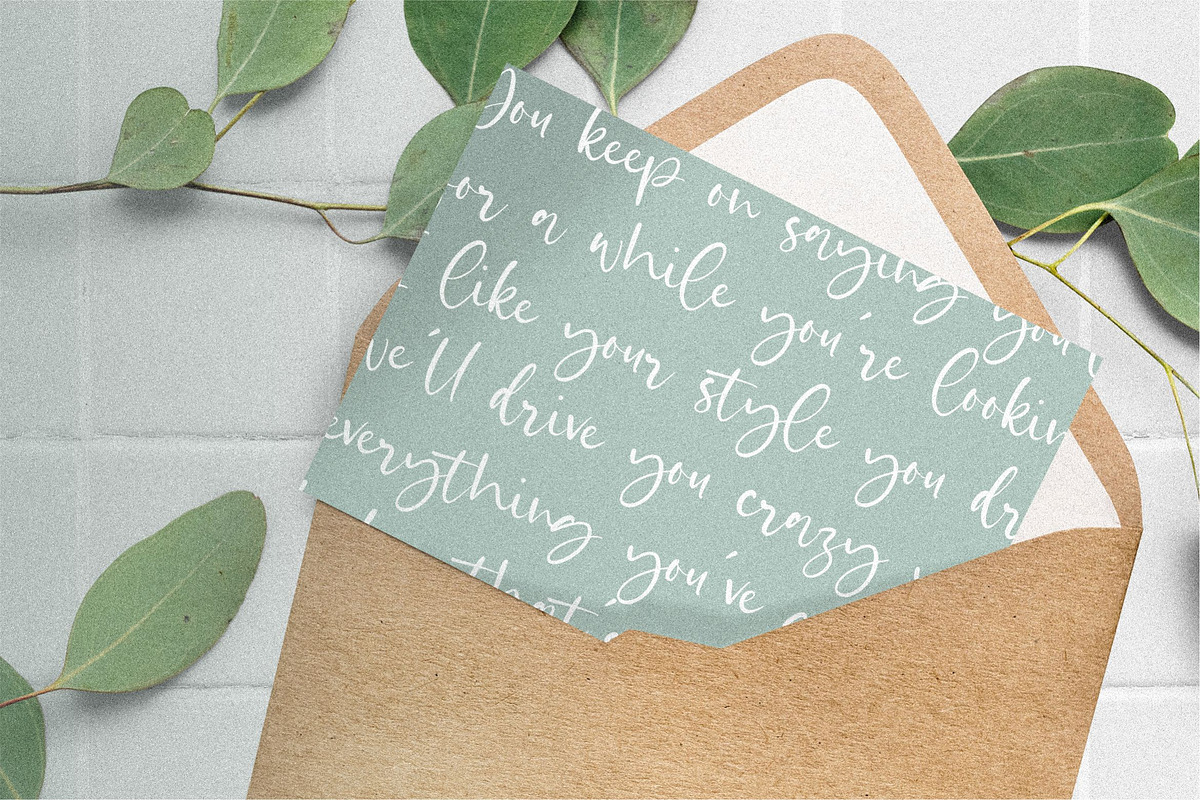 Castilla - Beautiful Modern Font, a Script Font by Letterative Studio (Photo 7 of 7)