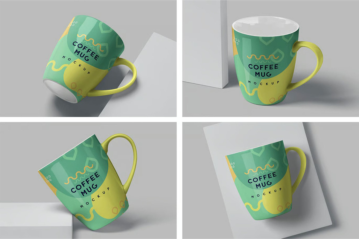Ceramic Coffee Mug Mockups, a Cups & Container Mockup by megostudi0 (Photo 1 of 6)