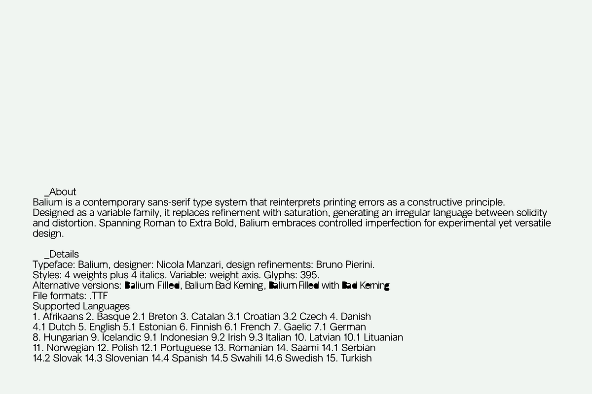 Balium – Imprecise Variable, a Sans Serif Font by Unio Designs (Photo 2 of 15)