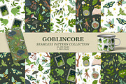 Goblincore seamless pattern, an Illustration by SecondOfJuly (Thumbnail 1 of 7)