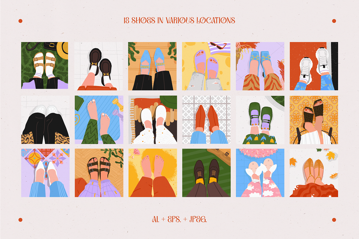 Shoes selfie. Feet top view, an Object Graphic by My.Ordinarty (Photo 9 of 9)