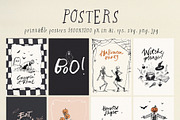 Halloween party vector cute graphics, an Object Illustration by Yuliya Derbisheva (Thumbnail 4 of 13)