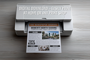 Front Page Newspaper template bundle, a Magazine Template by ZoloDesignHub (Thumbnail 6 of 8)