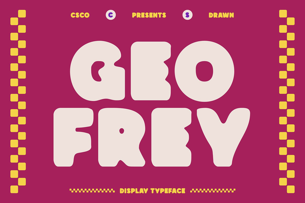 CS Geofrey Drawn, a Sans Serif Font by Craft Supply Co. (Photo 1 of 8)