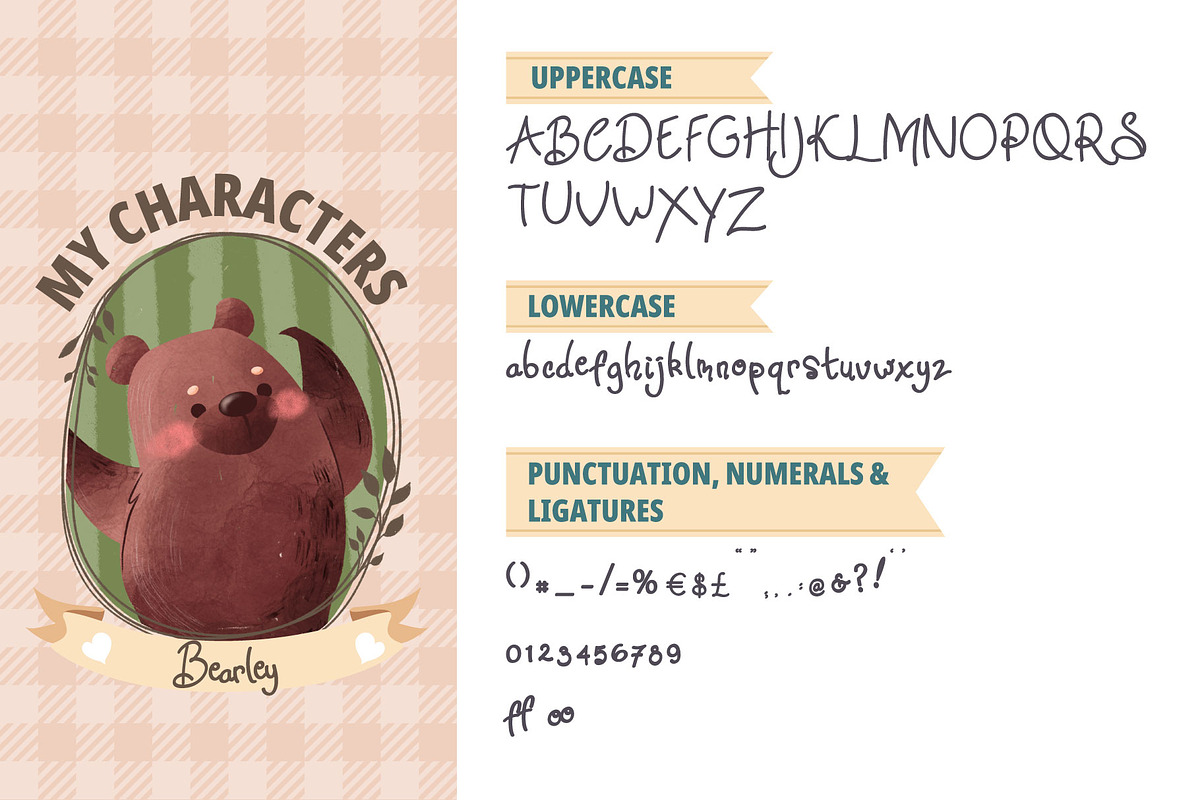 Bearley, a Handwritten Font by Lunabi (Photo 2 of 5)
