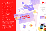 Fierce Queen Canva logo & brand kit, a Branding & Logo Template by Kurly Creative (Thumbnail 2 of 13)