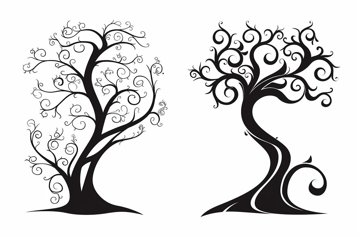 Tree Laser Cut Bundle | Decorative, a Graphic by hafijul (Photo 2 of 11)