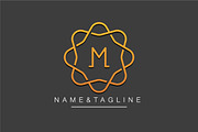 Elegant flower monogram template, a Branding & Logo Template by WORAKAMON Design Studio (Thumbnail 3 of 5)