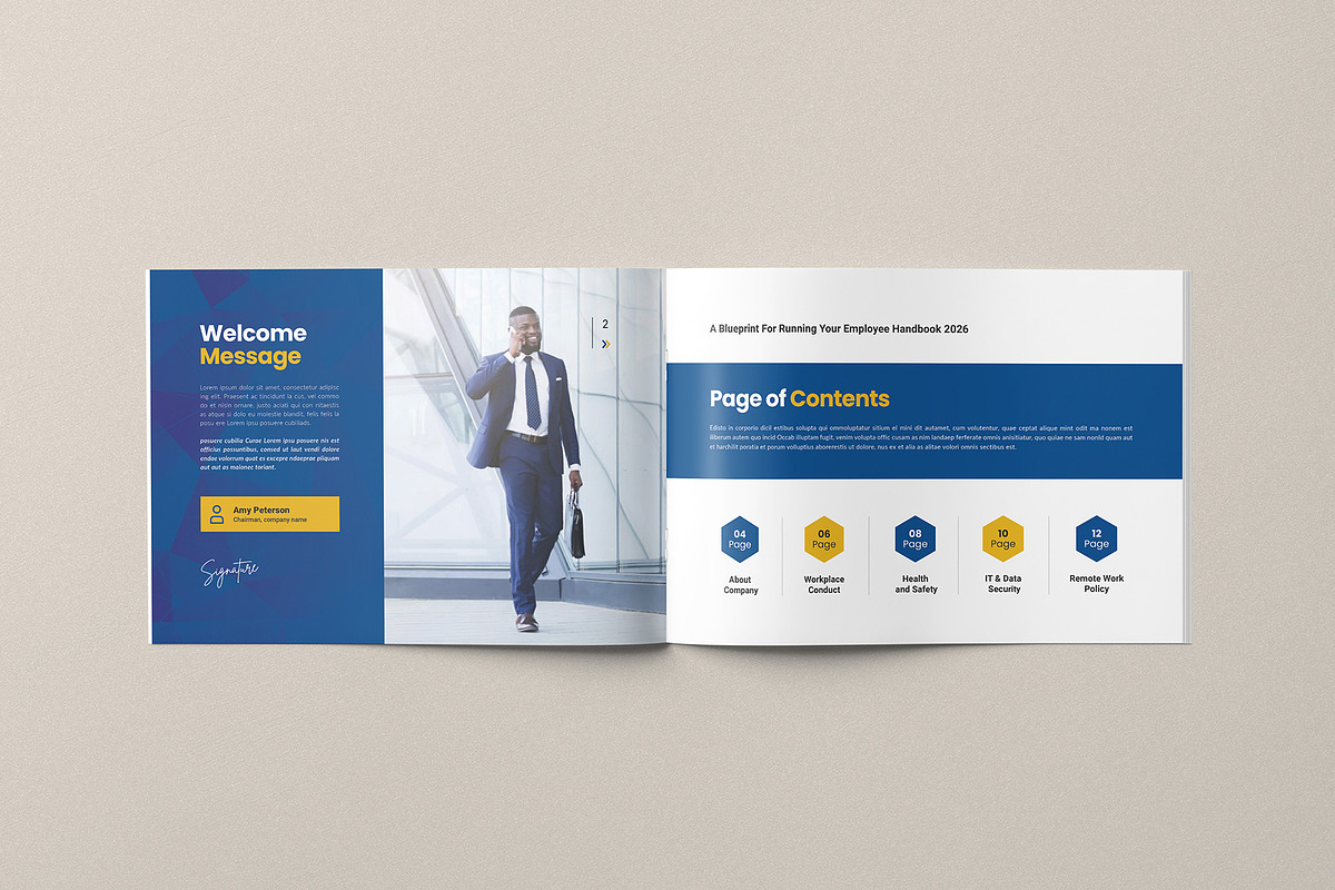 Employee Handbook Guide, a Brochure Template by Creativity-Design (Photo 2 of 6)