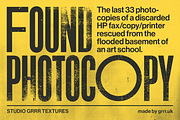 Found Photocopy Textures, a Texture Graphic by Studio GRRR (Thumbnail 1 of 12)