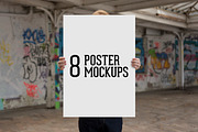8 Poster Mockups, a Product Mockup by Gabor Monori (Thumbnail 6 of 8)