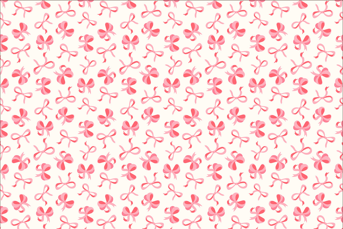 Seamless pattern with hearts & bows, a Pattern Graphic by Tati_Kli (Photo 5 of 5)