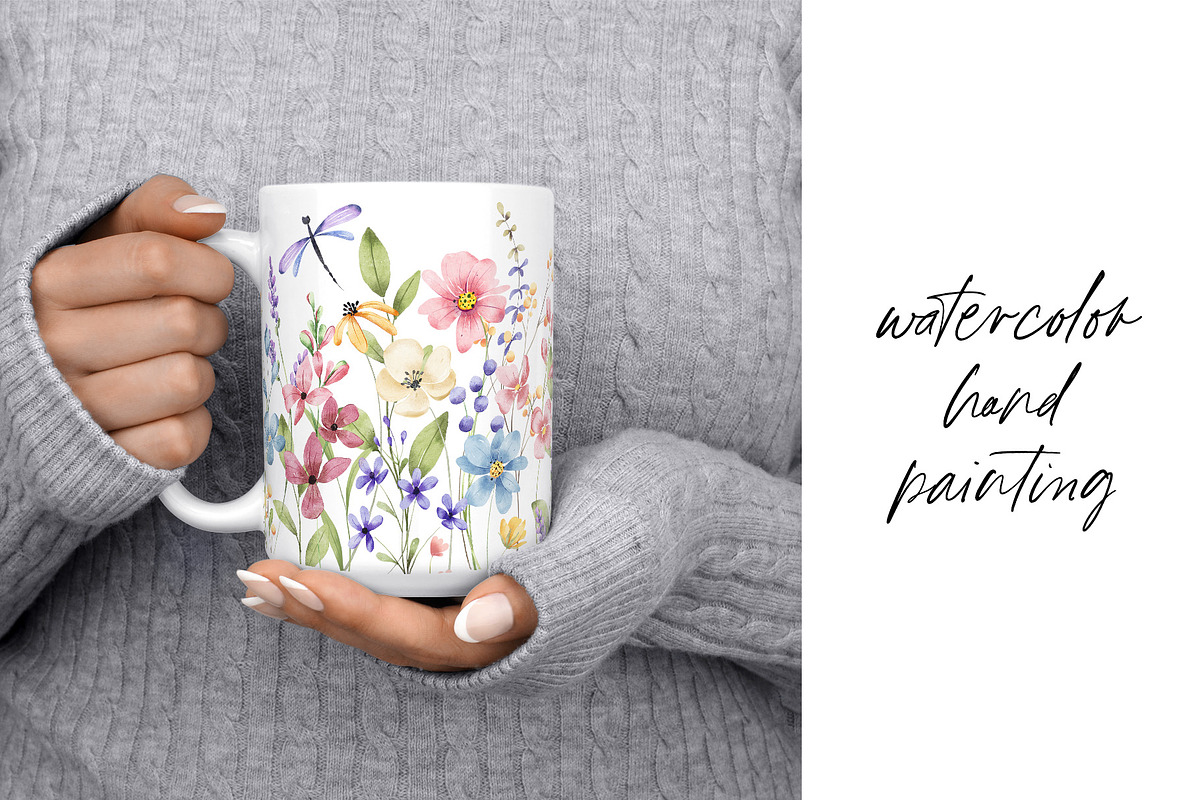 Floral watercolor set, clipart., a Decorative Illustration by Larisa Maslova (Photo 7 of 13)